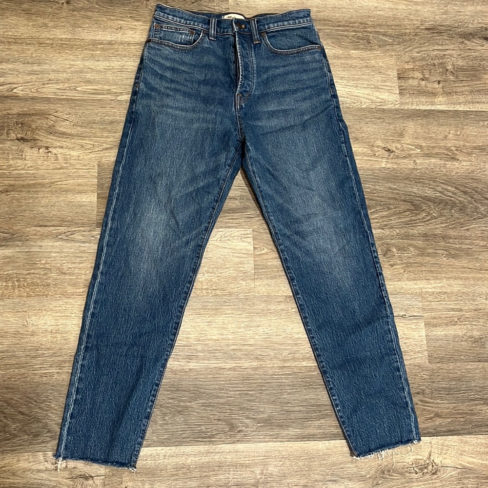 Madewell Vintage Taper Jeans W30 L32 Raw Hem Button Fly
